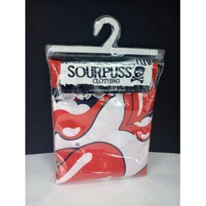 Sourpuss Classic Lips Shower Curtain